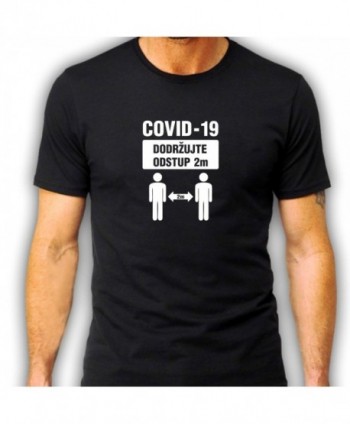 pánské tričko COVID odstup 2m