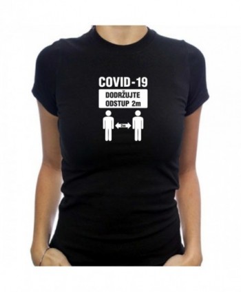 dámské tričko COVID odstup 2m